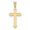 14K Yellow Gold Cross Pendant Charm Religious New 30mm Jewerly 30mm x 15mm